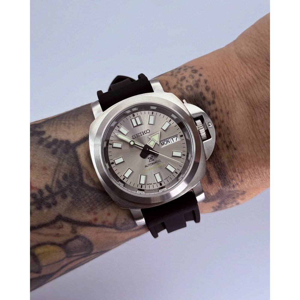 Custom Seiko Mod • Grey Day-Date 62Mas PAM • 40mm